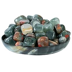 Crocon 1LB African Bloodstone Tumbled Stones and