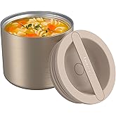 Bentgo Stainless Insulated Food Container - 2.4 Cups (19 oz), Triple-Layer Insulation, Vacuum Seal, Leak-Proof, Built-In Handle, Wide Opening, Premium Stainless Steel, for Cool/Warm Foods (Gold)