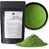 Asayu Japan Fuji Matcha Powder - Ceremonial Grade Green Tea, Mt. Fuji Source, Made in Japan (Pouch 100g)