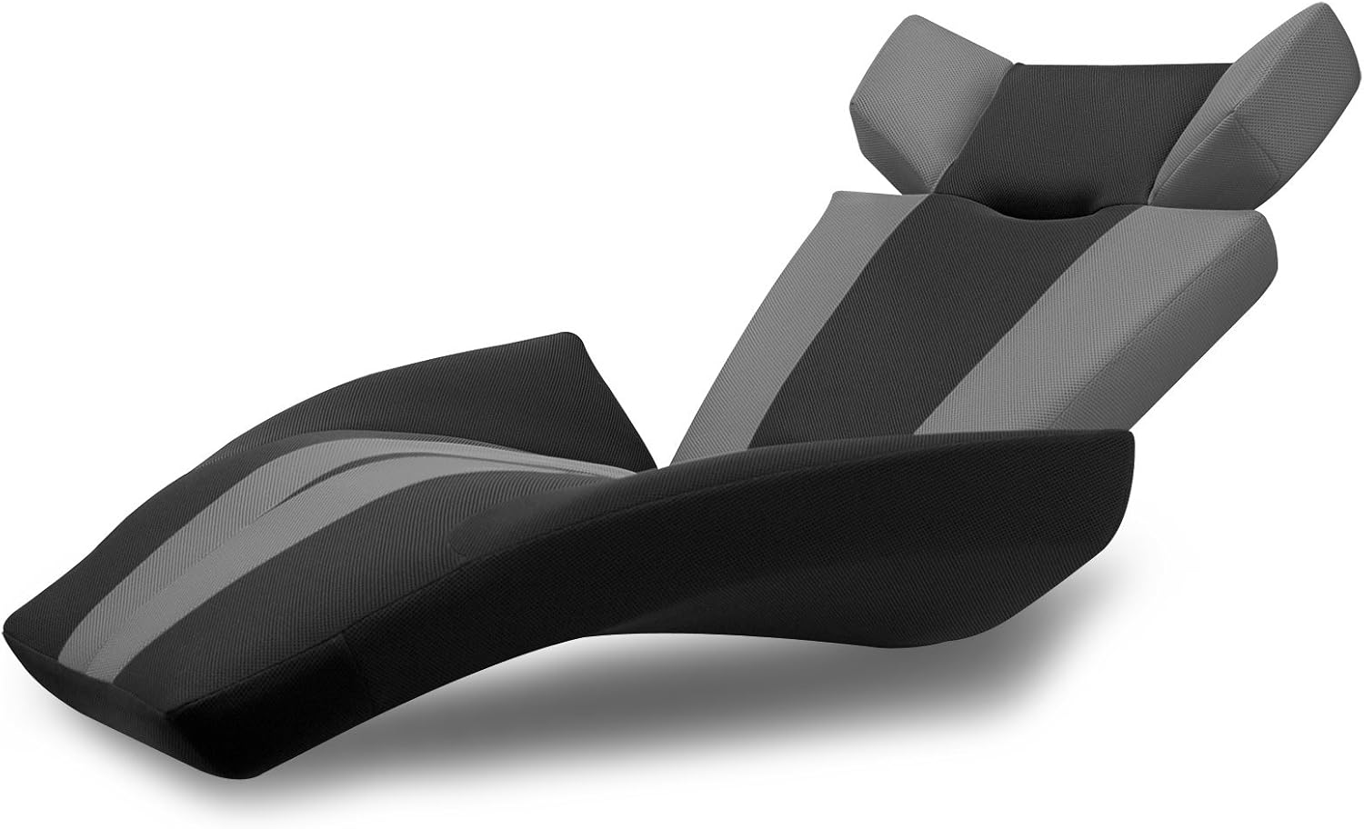 座椅子型リクライニングソファー グランデルタマンボウソファー メッシュ生地 グレー V字ストライプ ホーム キッチン Amazon Co Jp