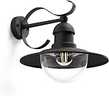 Philips myGarden Topiary Outdoor Vintage Wall Lantern Black IP44 60W Bulb view 2
