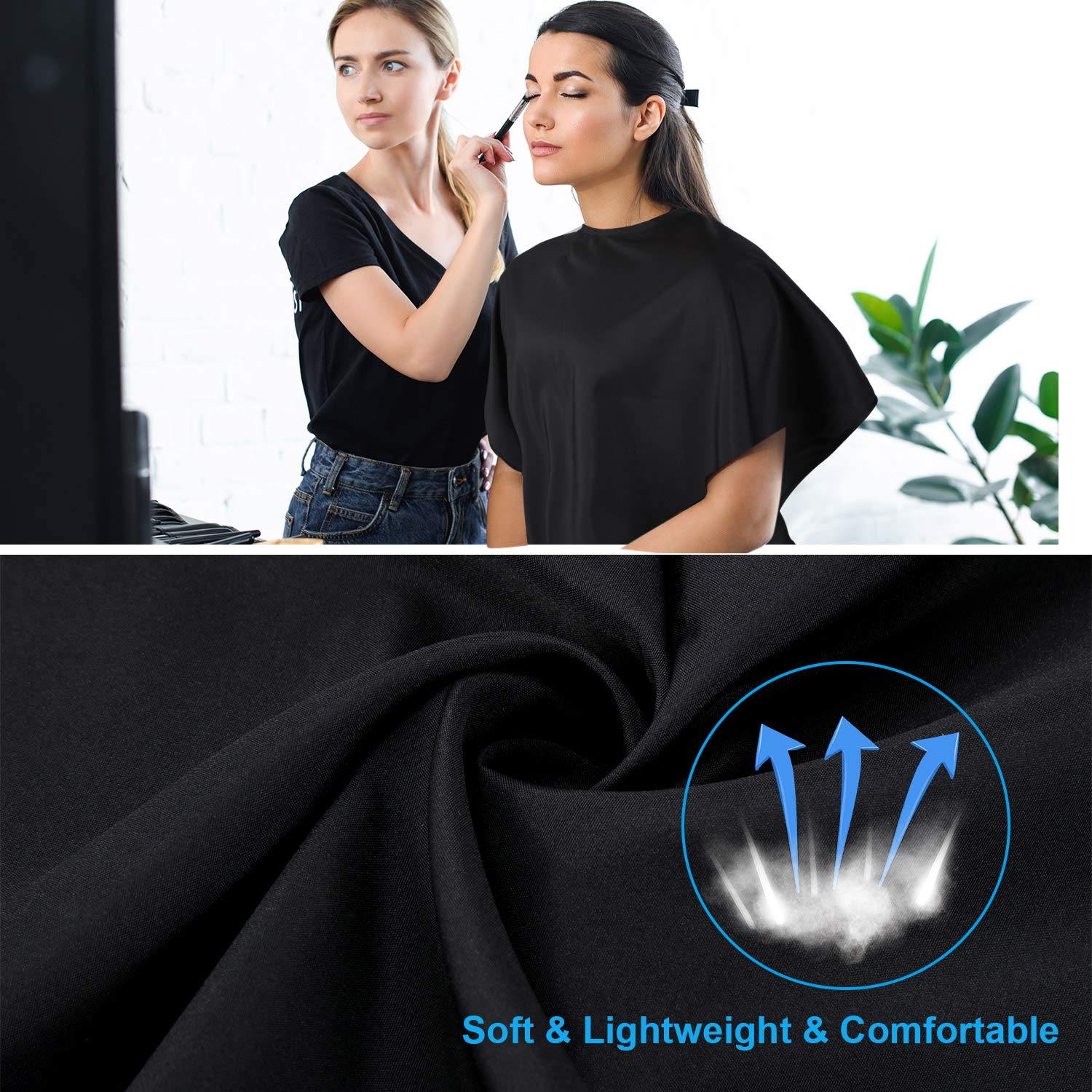 2 Pcs Waterproof Beauty Salon Bib - Barber Bib Dye Cape Styling Shampoo Cape for Hairdresser Artist Clients