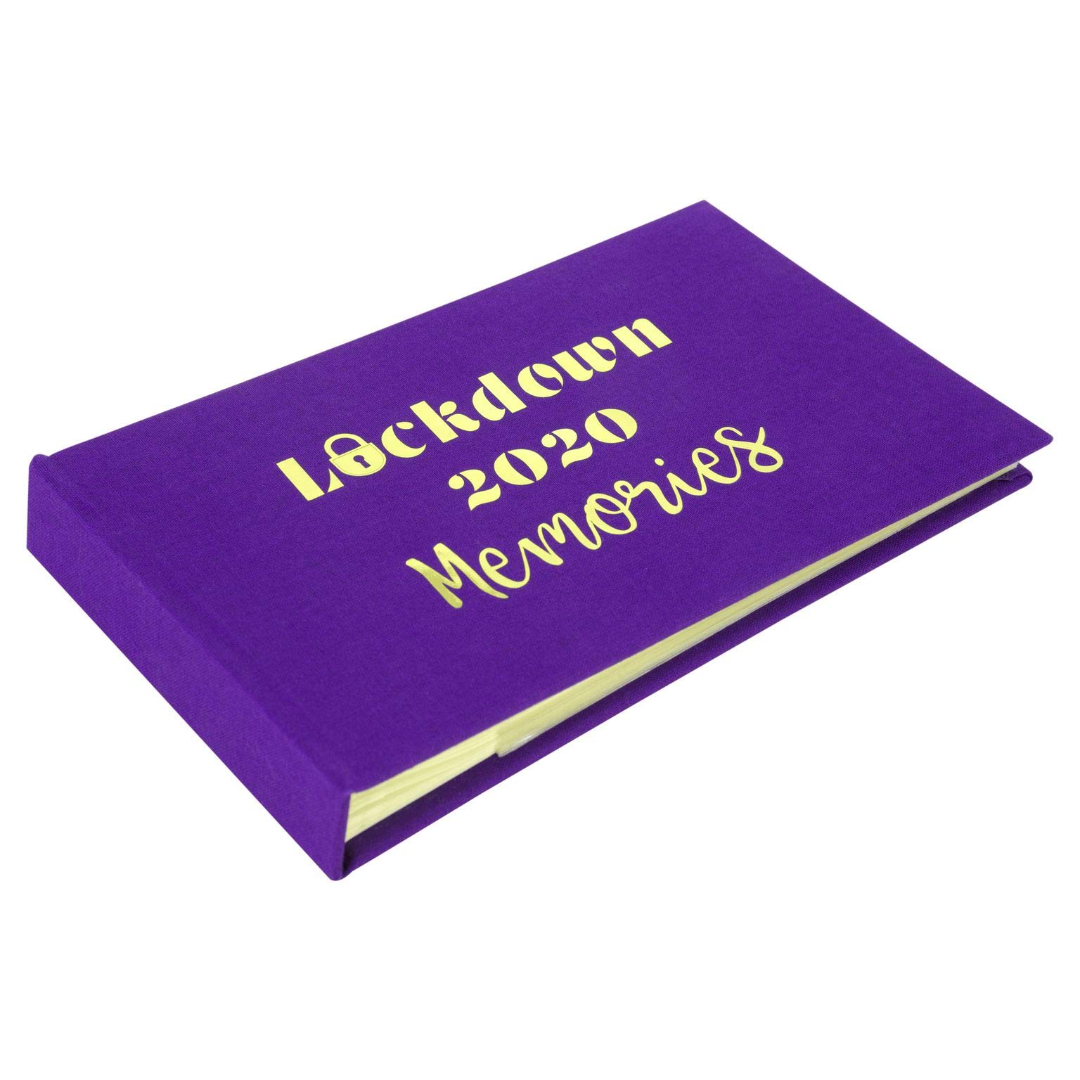 Metal Planet Ltd Lockdown 2020 photo album memory book (Purple) holds 40 6x4 inch photos