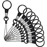 YOUOWO 10 Pcs Lanyards,For USB, Phone, Key Finger Ring Plastic Strap Detachable Small Lanyard