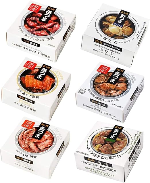 Amazon 缶つま 人気おつまみ缶詰6種 ギフトbox入り マツコの知らない世界で紹介 缶詰め 人気 おつまみ 6種セット 詰め合わせ 保存食 総菜 そのまま食べられる 非常食 保存食 Bell Shopオリジナルギフトbox入り ノーブランド品 魚介の缶詰 瓶詰 通販