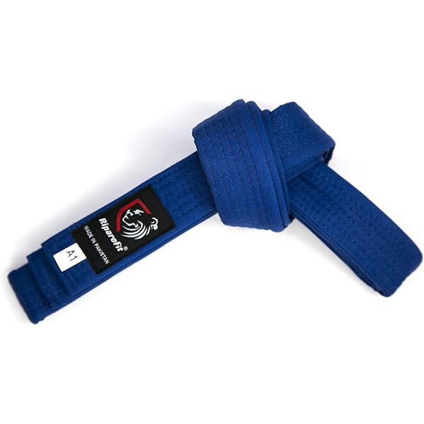 thumbnail image 2 of FLUORY Kids BJJ Belt - 100% Cotton Brazilian Jiu Jitsu Belt For Children 2 of 9
