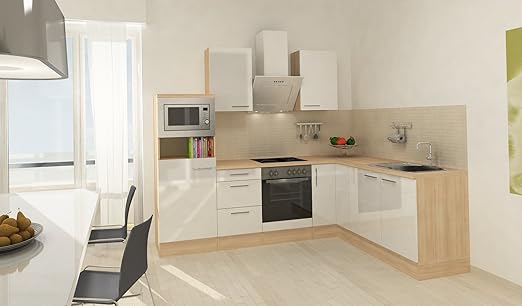 respekta Premium L Cocina empotrable 260 x 200 cm imitación ...