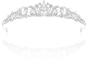 TOBATOBA Silver Tiara Crowns for Women Girls Wedding Tiara Princess Tiara for Wedding Prom Quinceanera Birthday Crown Halloween Hair Accessories