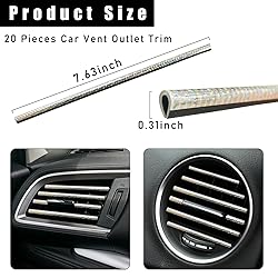 Kewucn 20 PCS Car Air Conditioner Vent Decorative