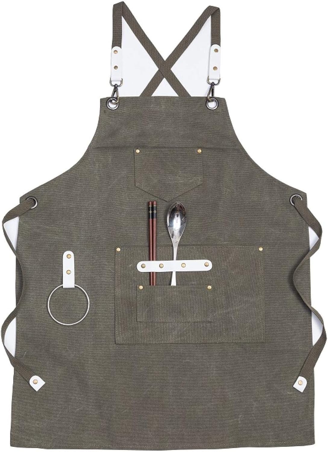 Qoukonao Tablier de,Bavoir Imperméable pour Chef de Cuisine