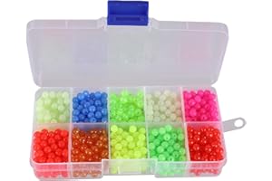 Facikono Fishing Beads 10 Colors - 1000 Pack (10 Colors - 1000 Pack)