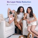 TQQ Hair Dryer with Diffuser 110,000 RPM Negative Ionic 200M Ions 57dB view 6