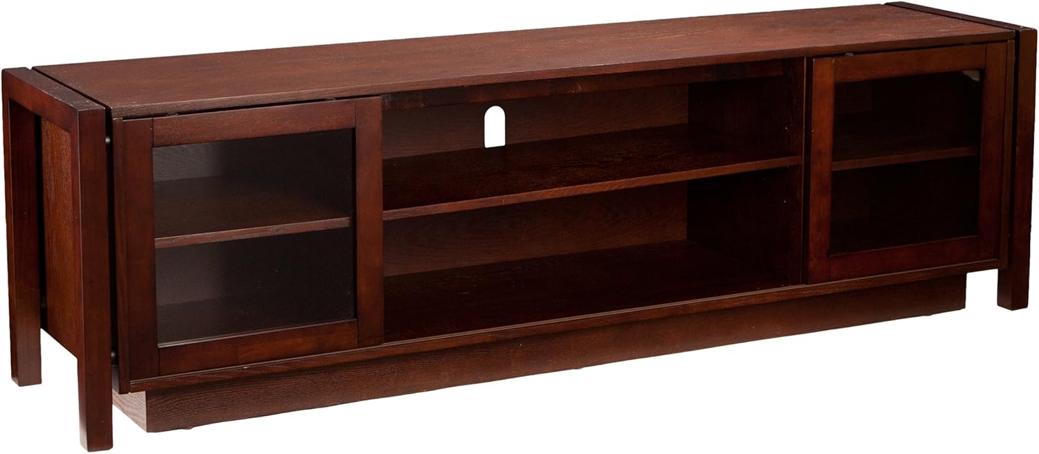 Best 52′ Wood Tv Media Stand Storage Console