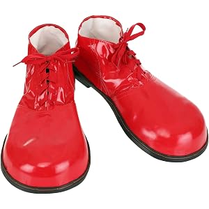 Jumbo Red Clown Costume Shoes Unisex Adult Cosplay Footwear