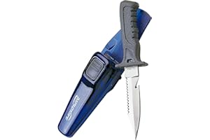 Saekodive Mini Dive Knife - Scuba Diving Knife with Sheath - Spearfishing, Sailing, Saltwater Knife