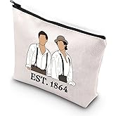 TSOTMO Salvatore Brothers Established 1864 Vampire Fans Gift Stefan and Damon Zipper Pouch Makeup Bag (Brother 1864)