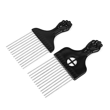 Amazon Com Folansy 2 Pcs Afro Comb Metal African American Pick