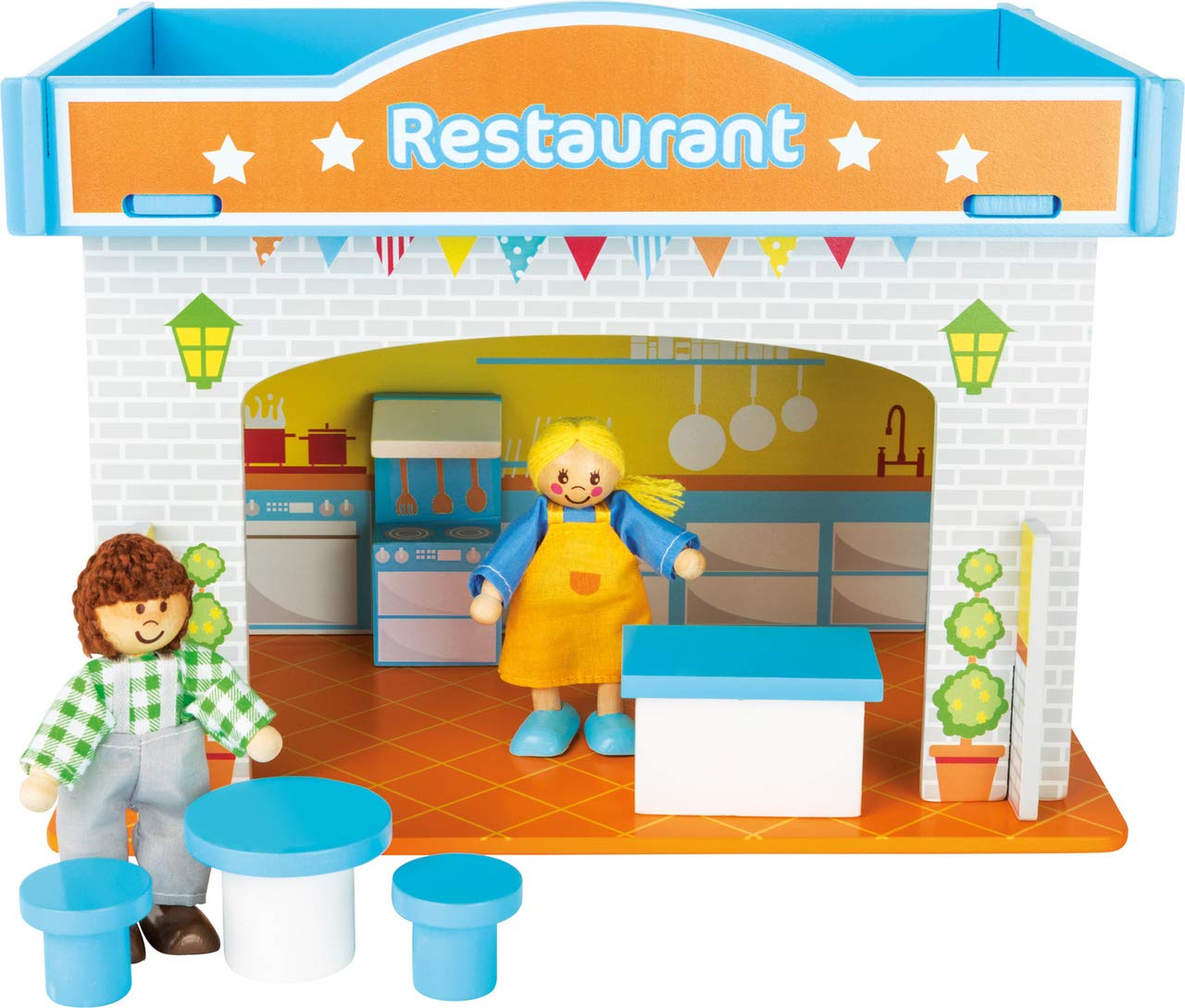 Small Foot 10852 Wooden Restaurant Playset