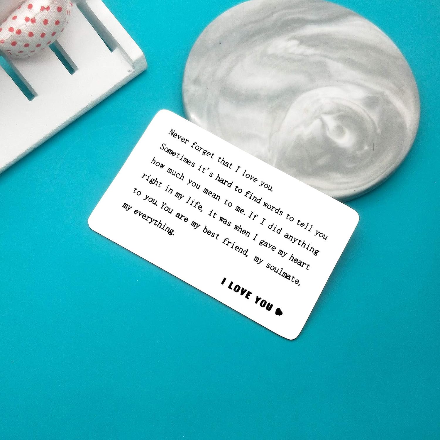 Valentines Day Gifts Anniversary Card Gifts for Boyfriend Husband Engraved Wallet Card for Him Christmas Birthday Gift I Love You Gift for Him Fiance - Image 5