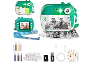 ARNSSIEN Kids Camera Instant Print,Children Digital Camera Toys with HD Video for Kids Aged 3-12,Christmas Birthday Festival Present for Girls Boys,with 7 Rolls Instant Paper,M3