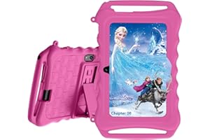 COLORROOM 7inch Tablet for Kids Android 11 Tablets 3GB 32GB Parental Control Children Learning Toddler Tablet Shockproof Kickstand Case, GMS Certified, Google Tableta YouTube Netflix (Pink)