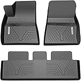 YITAMOTOR Floor Mats Compatible with Tesla Model 3, Custom Fit Floor Liners for 2017-2021 Tesla Model 3, 1st & 2nd Row All We