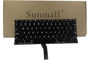 SUNMALL A1466 Keyboard Keyboard Replacement Compatible with Apple MacBook Air 13" A1369 (2011) A1466 (2012-2015) MJVE2LL/A MD760LL/A MC965LL/A MD231LL/A MJVG2LL/A Series Laptop Keyboard