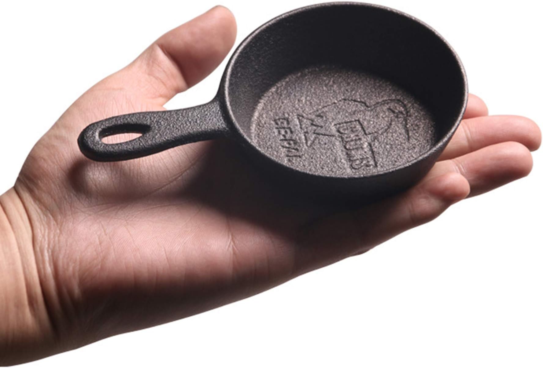 BE-PAL Mini Frying Pan, Pre-Seasoned Small Cast Iron Pot for Gift Toy Giveaway Cooking