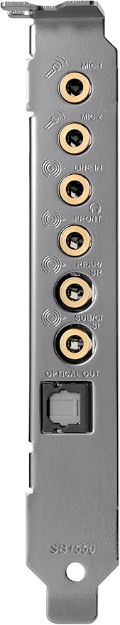 Creative Sound Blaster Audigy Pcie Rx 7 1 Sound Card With High Performance Headphone Amp Computers Accessories Amazon Com