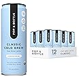 Pop & Bottle, Oat Milk Lattes - Cold Brew with Coffee Berry Antioxidants, MCT Oil, Organic, Dairy Free, Gluten Free, Great as Iced Coffee, Lightly Sweetened with Dates - Classic, 8 Fl Oz (12 Pack)