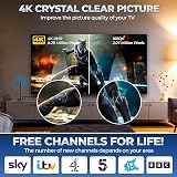 GLOBAL TECH Indoor TV Aerial High Gain Freeview HD 4K 9.8ft Cable Magnetic Base view 3