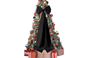 BIRENEROBE Satin Big Bow for Wedding Dresses Bridal Waist Belts Sash Wedding Accessories Bows for Christmas Tree Topper