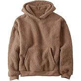 Makkrom Boys Girls Sherpa Hoodies Fleece Hoodie Pullover Outfits for Kids