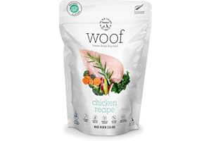 THE NEW ZEALAND NATURAL PET FOOD CO. The New Zealand Natural Pet Food Co WOOF Freeze Dried Dog Food - Chicken Recipe, High Protein Dog Treats & Snacks, Dog Food Toppers & Meals, 9.9 oz