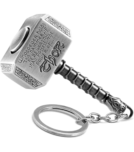 Marvel Thor Hammer Pewter Key Ring,Grey-light at Amazon Men's