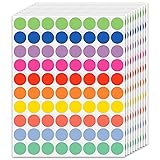 1600 PCS 3/4” Colored Dot Stickers, Round Sticker