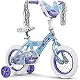 Huffy Disney Girls' Bikes, 12/16 Inch Sizes, Ages 3+ Years Old, Disney Princess, Minnie Mouse, Frozen Bicycles, Characters, Removable Training Wheels, Streamers, Easy Assembly, Durable, Safe