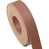 CDY Double Sided Leather Straps: 1 Inch Wide 200 Inches Long Leather Strip for DIY Craft Projects Bag Strap Very Suitable Traction Ropes (Brown)