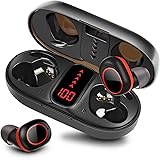 pendali Wireless Earbuds, IPX7 Waterproof Earbuds TWS Stereo Headphones with Portable Charging Case, LED Battery Display, Tou