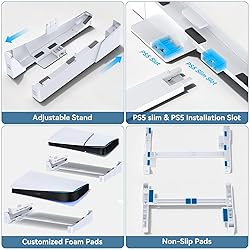 Kosker PS5 Stand Horizontal for PS5 Slim/PS5 Disc