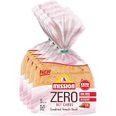 Mission Zero Net Carb Sundried Tomato Basil Tortillas - 0g Net Carbs - Keto Certified - 4.5" Street Taco - 14 Count, 8.89 oz. - Keto Low Carb Tortilla - 4 Pack