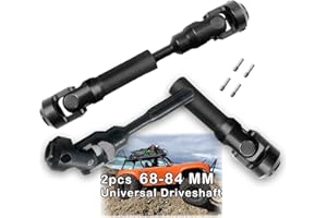 ARRCAT 2pcs RC Drive Shaft 68-84mm for 1/10 SCX10，SCX10-II RTR,（68-84mm）