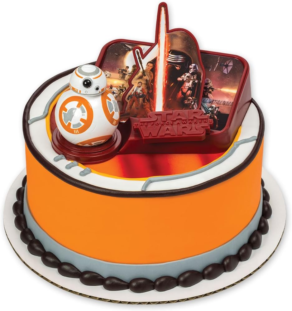Amazon Com Decopac Star Wars The Force Awakens Decoset Cake Topper Kitchen Dining