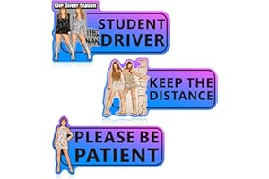 WDG 3 Pcs Student Driver Magnets for Car, 9 Inch New Driver Magnet for Car, Reflective Student Driver Sticker, Reusable Bumper Magnets for Cars,Car Bumper Sticker,Student Driver Sticker Magnet for car