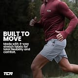 TCA Elite Running Shorts Men Zip Pockets Gym Shorts Asphalt S view 5