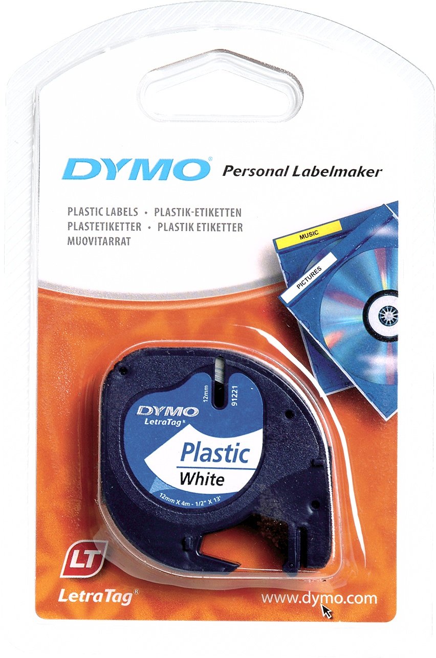 DYMO mm LetraTAG Plastic tape cinta para impresora de etiquetas Cintas para