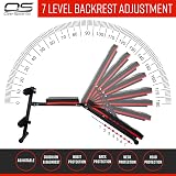 OZE SPORTS Adjustable Weight Bench 7 Position Incline Decline Foldable Home Gym view 4