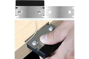 Yuentoen Woodworking Edge Banding Trimmer,Hand Planer Edge Bander Cutter for Burrs with Replacement Blades,Edge Corner Planer