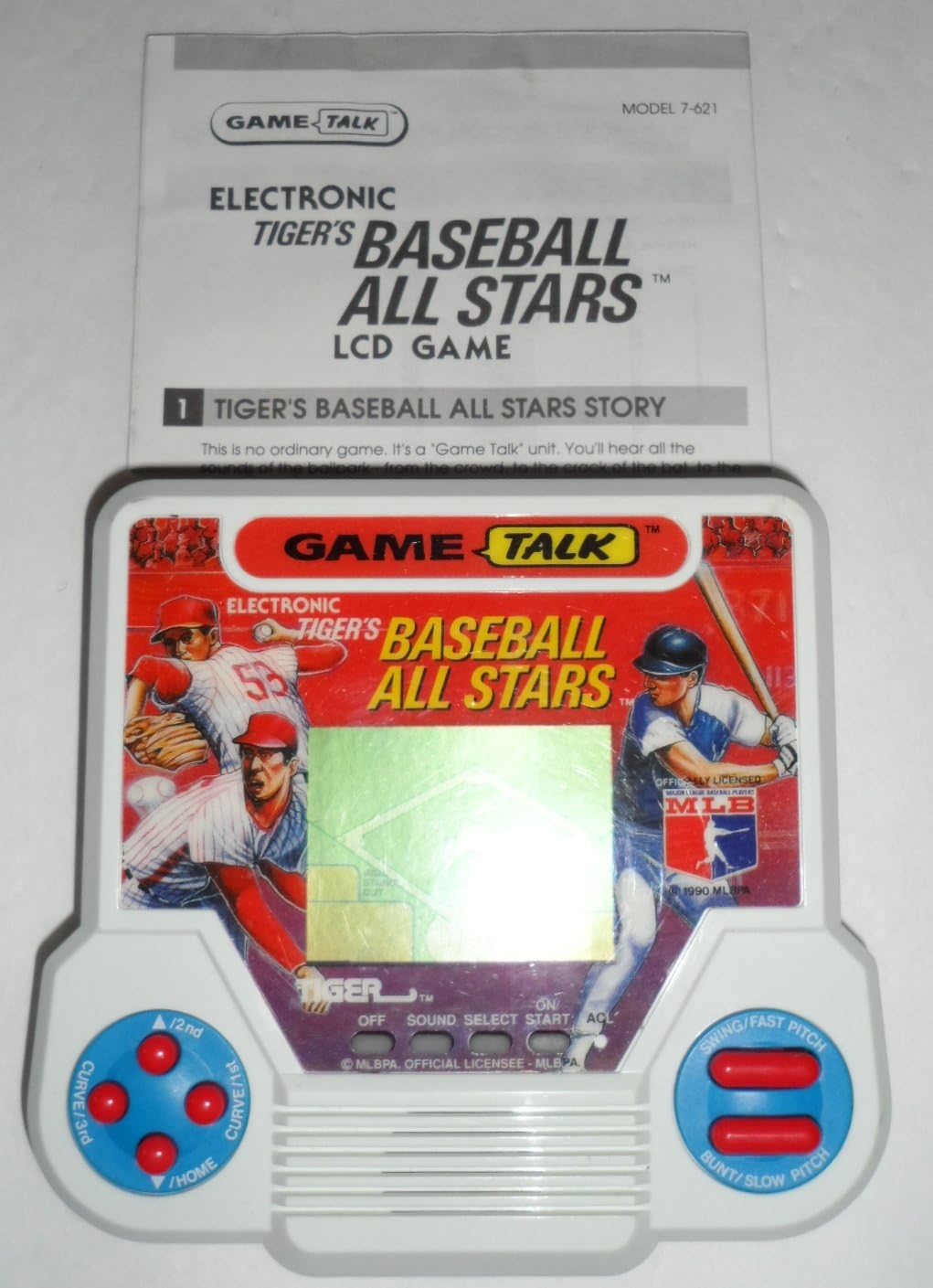 tiger handheld baseball game