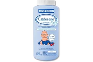 Caldesene Dry & Comfy Baby Powder with Zinc Oxide & Cornstarch, Free from Talc & Preservatives, 5 Oz., Pack of 6